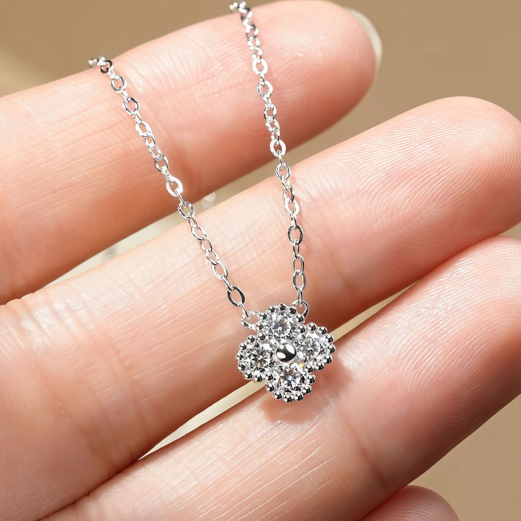 Moisanite Clover Necklace