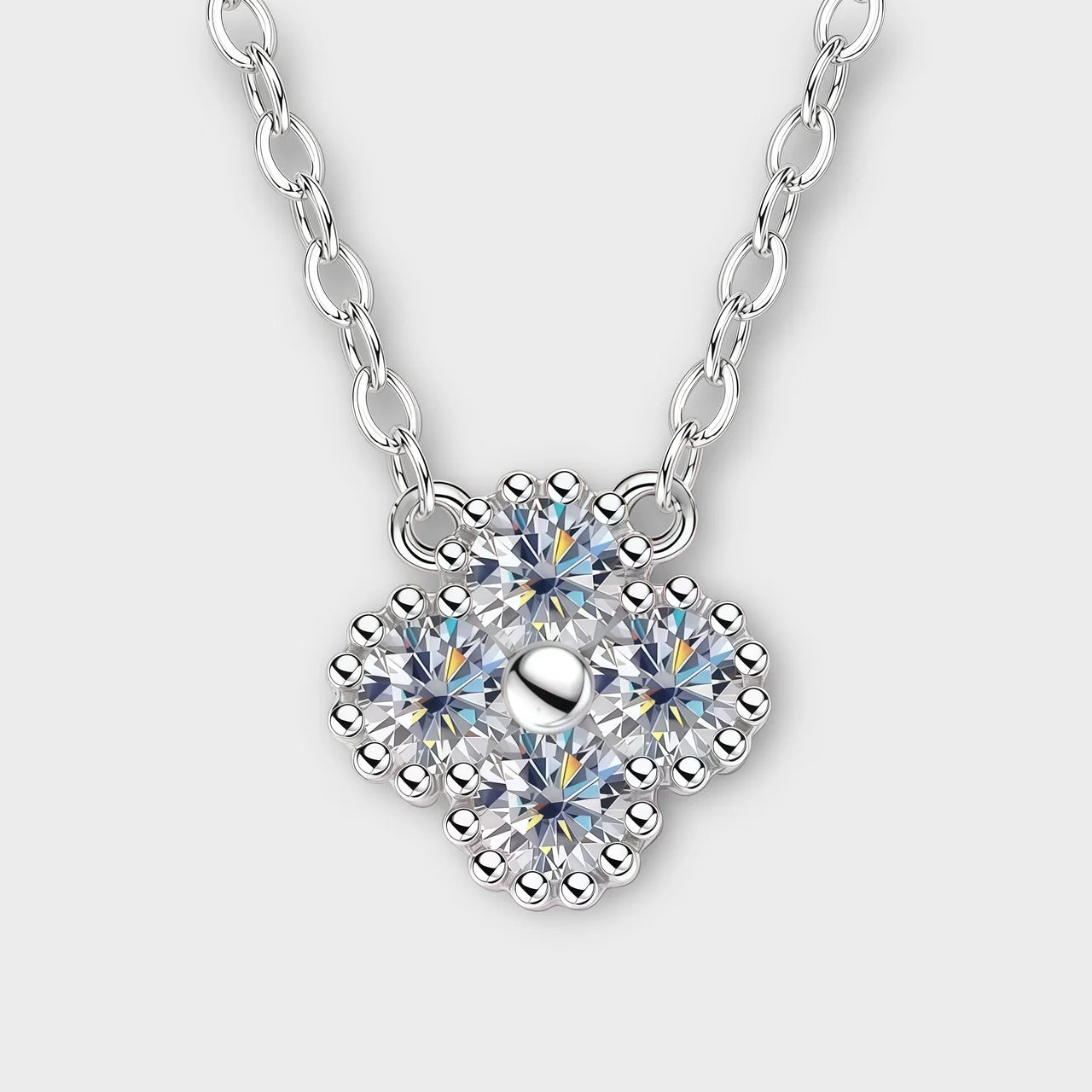 Moisanite Clover Necklace