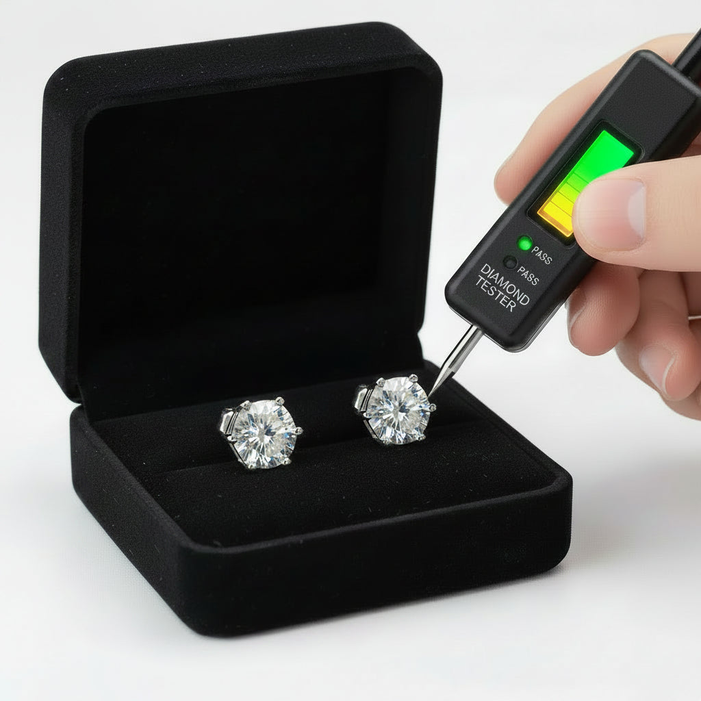 Moissanite Stud Earrings